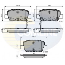 CBP32026 COMLINE Комплект гальмівних колодок дисковий гальм