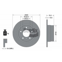 BDS1976 BENDIX Braking Гальмівний диск