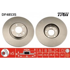 DF4853S TRW Гальмівний диск