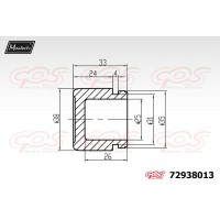72938013 MAXTECH Поршень корпус скоби гальма