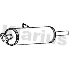 220554 KLARIUS Середній глушник вихлопних газів