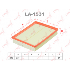 LA-1531 LYNXauto Повітряний фільтр