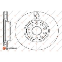 1618882580 EUROREPAR Гальмівний диск