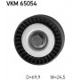 VKM 65054 SKF Паразитный / ведущий ролик, Поліклиновий ремінь
