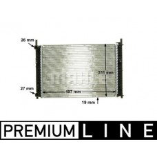 CR 1354 000P MAHLE Радіатор охолодження двигуна