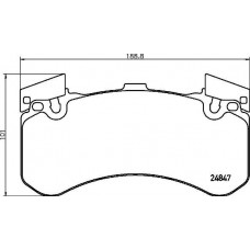P 85 136 BREMBO Комплект гальмівних колодок дисковий гальм