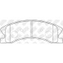 PN0067 NiBK Комплект гальмівних колодок дисковий гальм