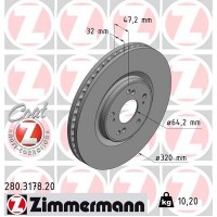 280.3178.20 ZIMMERMANN Гальмівний диск