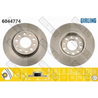 6044774 GIRLING Гальмівний диск