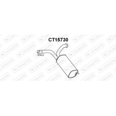 CT15730 VENEPORTE Глушник вихлопних газів кінцевий