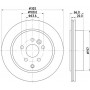 8DD 355 118-921 HELLA PAGID Гальмівний диск