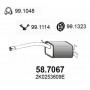 58.7067 ASSO Глушник вихлопних газів кінцевий