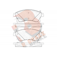 RB1942-202 R BRAKE Комплект гальмівних колодок дисковий гальм