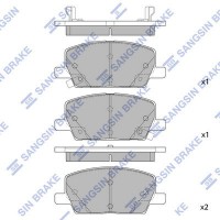 SP4285 Hi-Q Комплект гальмівних колодок дисковий гальм