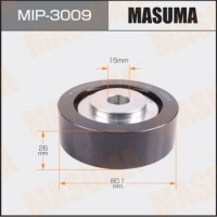 MIP-3009 MASUMA Паразитный / ведущий ролик, Поліклиновий ремінь
