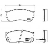 P 79 005 BREMBO Комплект гальмівних колодок дисковий гальм