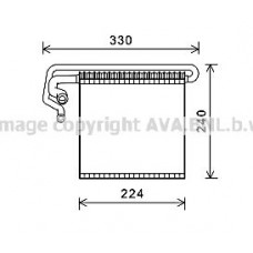 FDV458 AVA QUALITY COOLING Випарник кондиціонера