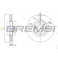 CD7152V BREMSI Гальмівний диск