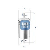 31.722.00 UFI Паливний фільтр