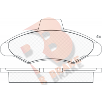RB0790 R BRAKE Комплект гальмівних колодок дисковий гальм