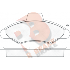 RB0790 R BRAKE Комплект гальмівних колодок дисковий гальм