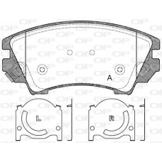 BPA1375.12 OPEN PARTS Комплект гальмівних колодок дисковий гальм