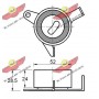 03.491 AUTOKIT Натяжний ролик ремінь ГРМ