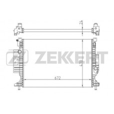 MK-1594 ZEKKERT Радіатор охолодження двигуна