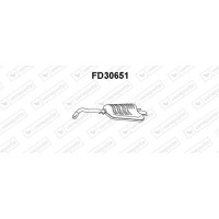 FD30651 VENEPORTE Глушник вихлопних газів кінцевий
