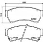 8DB 355 013-761 HELLA Комплект гальмівних колодок, дискове гальмо