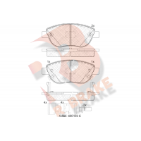 RB1809-203 R BRAKE Комплект гальмівних колодок дисковий гальм