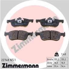 22748.165.1 ZIMMERMANN Комплект гальмівних колодок дисковий гальм