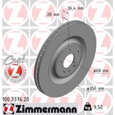 100.3376.20 ZIMMERMANN Гальмівний диск