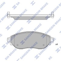 SP4262 Hi-Q Комплект гальмівних колодок дисковий гальм