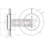 19-2368 MAXGEAR Гальмівний диск