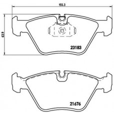 P 06 043 BREMBO Комплект гальмівних колодок дисковий гальм