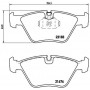 P 06 043X BREMBO Комплект гальмівних колодок дисковий гальм