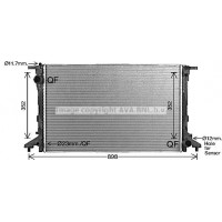 AI2441 AVA QUALITY COOLING Радіатор охолодження двигуна