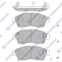 SP1110 Hi-Q Комплект гальмівних колодок дисковий гальм
