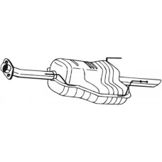 185-459 BOSAL Глушник вихлопних газів кінцевий
