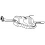 185-459 BOSAL Глушник вихлопних газів кінцевий