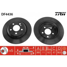 DF4436 TRW Гальмівний диск