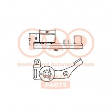 127-06021 IAP QUALITY PARTS Натяжний ролик ремінь ГРМ