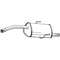 100-325 BOSAL Глушник вихлопних газів кінцевий