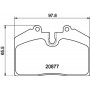 8DB 355 016-301 HELLA Комплект гальмівних колодок, дискове гальмо