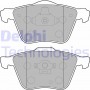 LP1821 DELPHI Комплект гальмівних колодок дисковий гальм