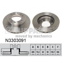N3303091 NIPPARTS Гальмівний диск