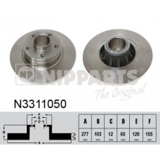 N3311050 NIPPARTS Гальмівний диск
