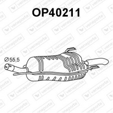 OP40211 VENEPORTE Глушник вихлопних газів кінцевий