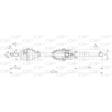 DRS6003.00 OPEN PARTS Привідний вал